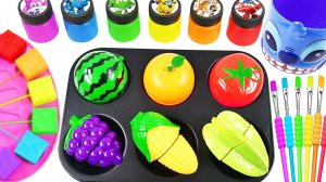 Мультики для малышей. Яркие фрукты и овощи на липучках с желешками. Смотреть онлайн мультики детям.