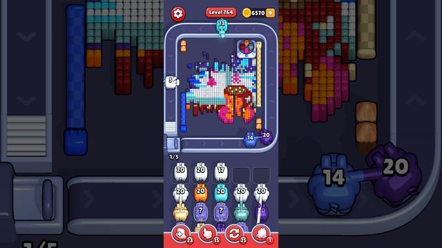 Прохождение 764 уровня Pixel Flow