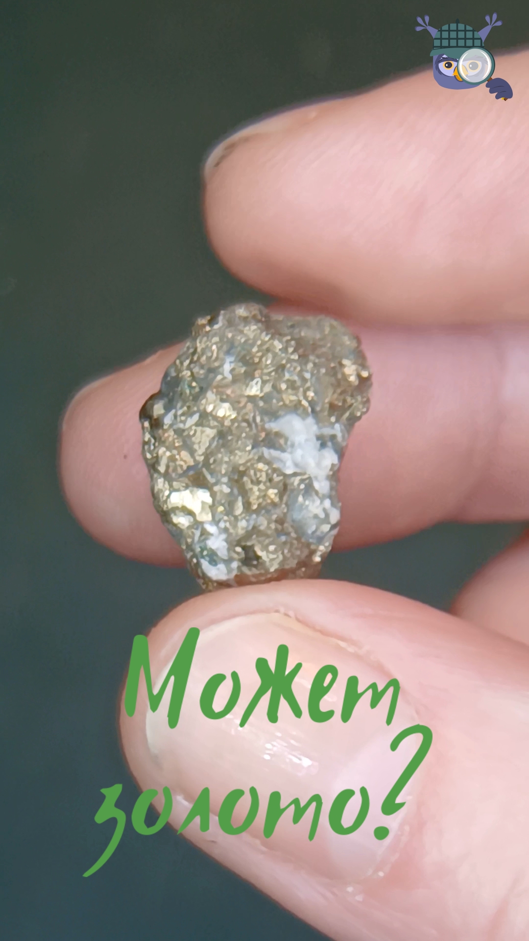 Пирит из гравийной кучи