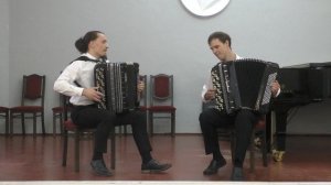 Г. Венявский "Этюд-каприс"Дуэт баянистов: Артём Павлов - Михаил Пуртов НГК Новосибирск