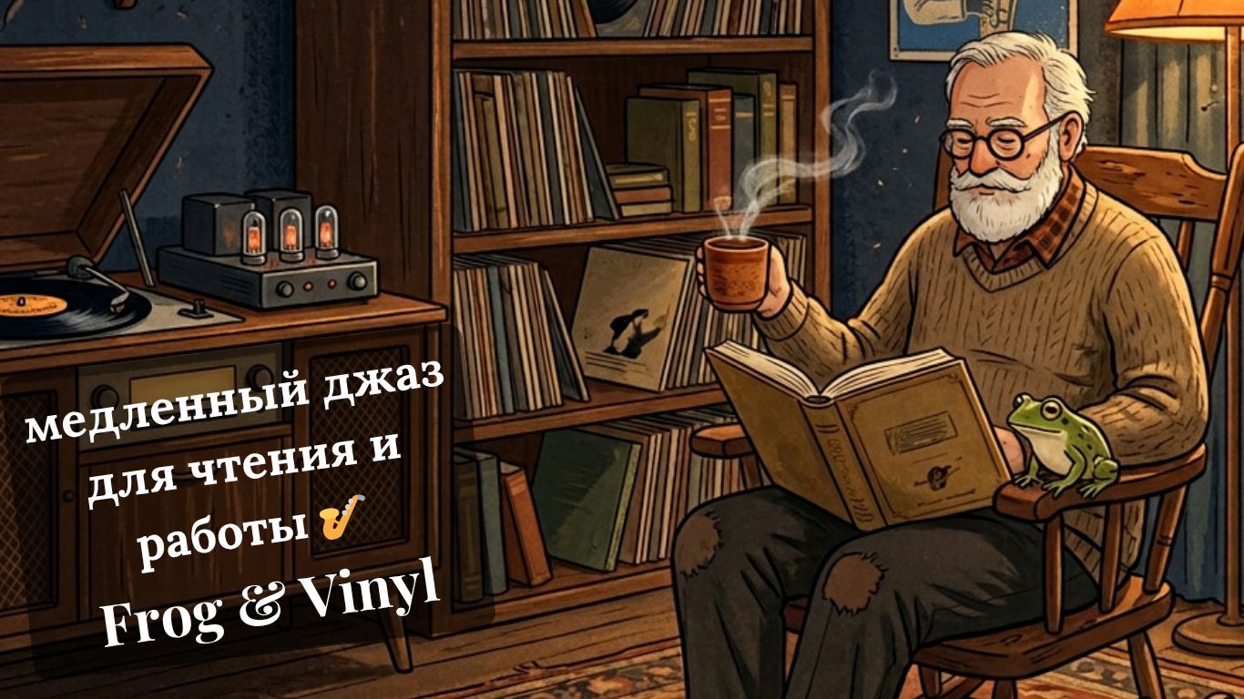 медленный джаз для концентрации ☕ расслабляющая музыка | Frog & Vinyl