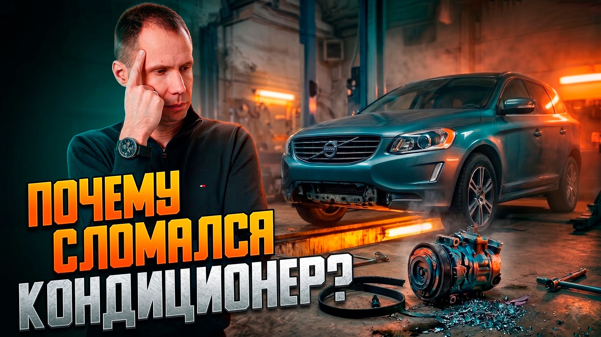 Не холодит кондиционер на Volvo? Главные причины поломок (на примере Вольво XC60)
