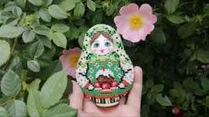 Сергиево-Посадская матрешка (Радуга бисера, В-559)_ собираю готовую работу