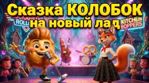 Веселая песня про КОЛОБКА! Музыкальный мультик для детей| Детская песня Колобок (Смотреть онлайн)