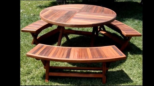 Необычные скамейки, идеи для дачи.