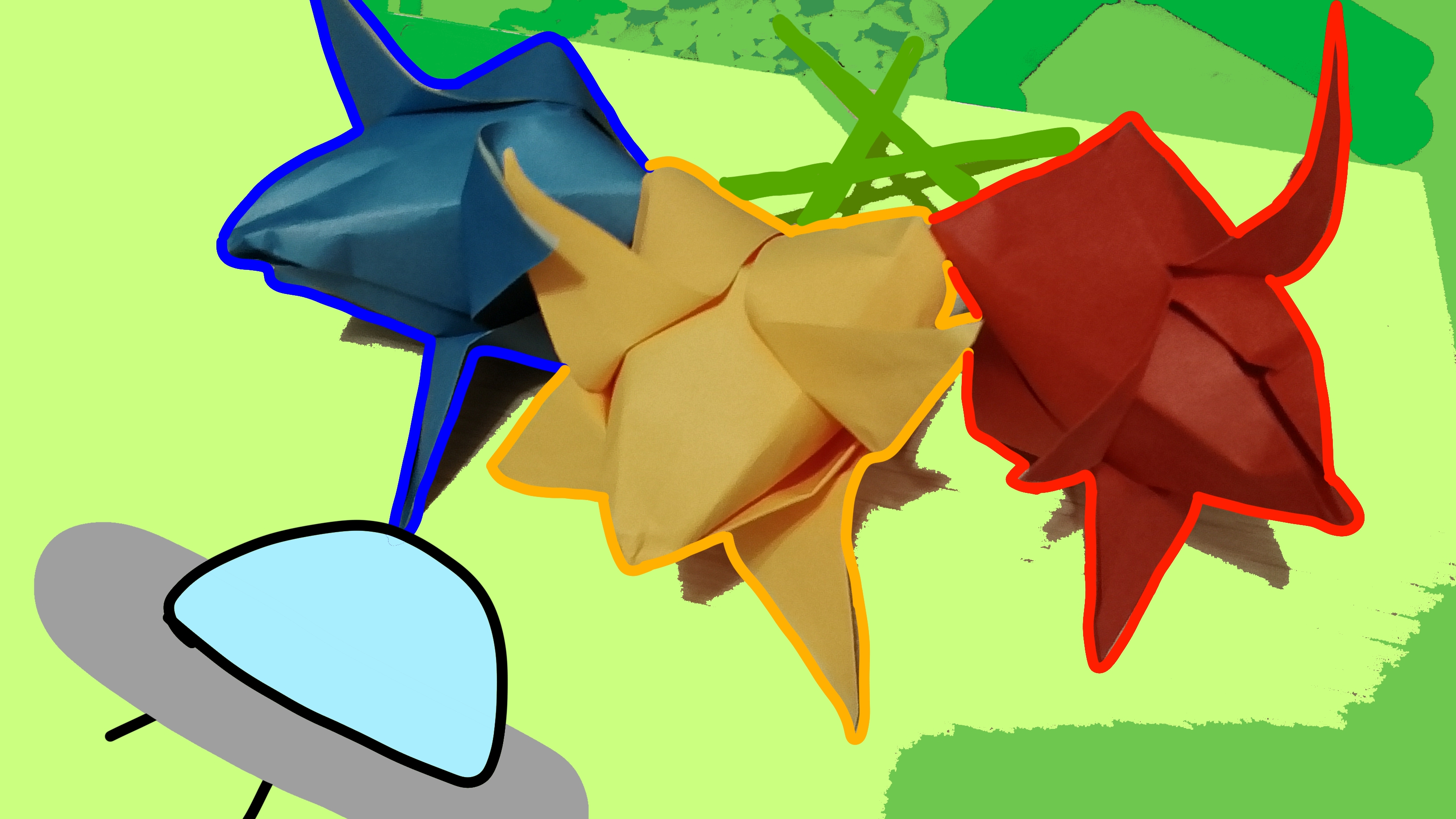 Делаю тюльпаны оригами. За мной следят инопланетяне.