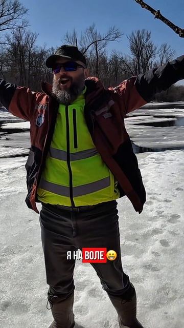 Унесло на льдине! #прикол #юмор