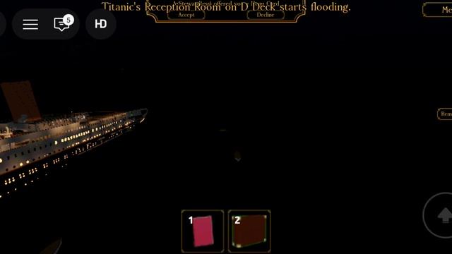 стал пассажиром титаника в игре Titanic Sos роблокс