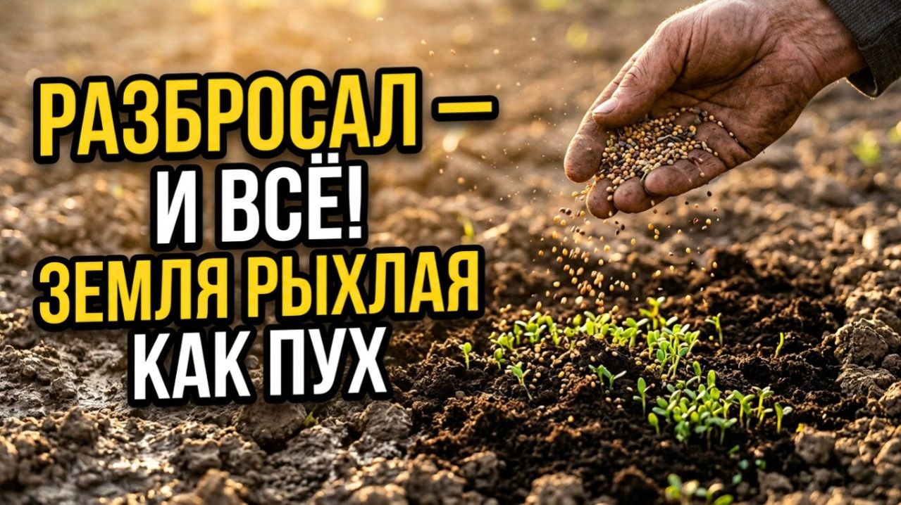 Раскидываю эти сидераты на огороде как только сошел снег. Заменяют навоз, а земля стала рыхлой пух!