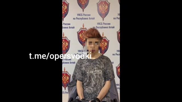 Задержание подростка планировавшего совершать теракты в Республике Алтай
