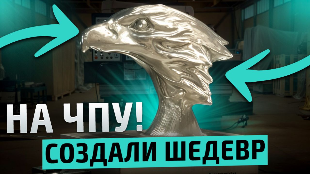Как технологии воплощают мечты? Обработка титанового орла на станке с ЧПУ