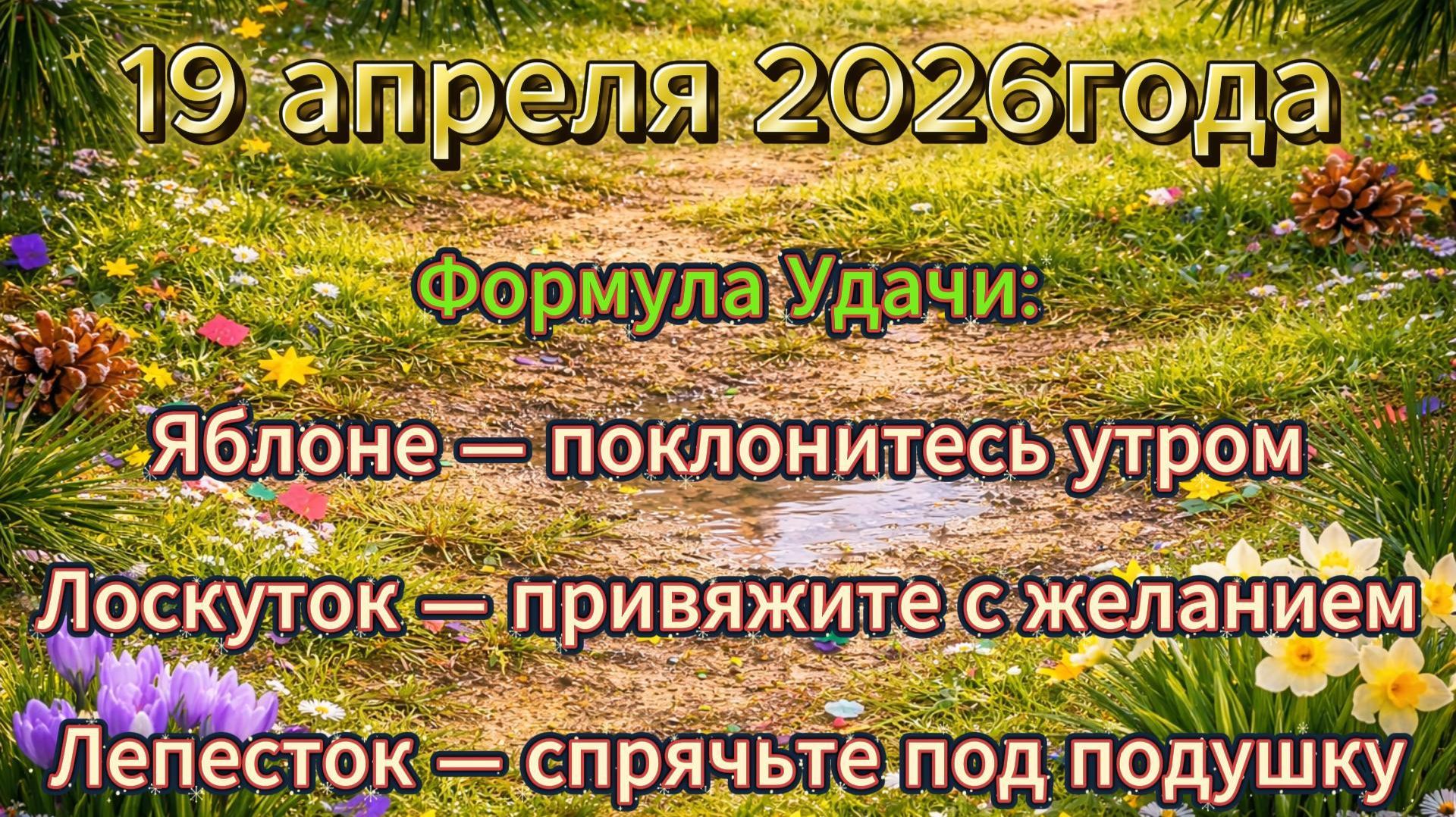 Народные приметы на 19 апреля 2026 года