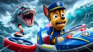 "Щенячий патруль" Из фильма "Чейз убегает" – Гигантский монстр Райдер, Пожалуйста, спаси Чейза...!!!