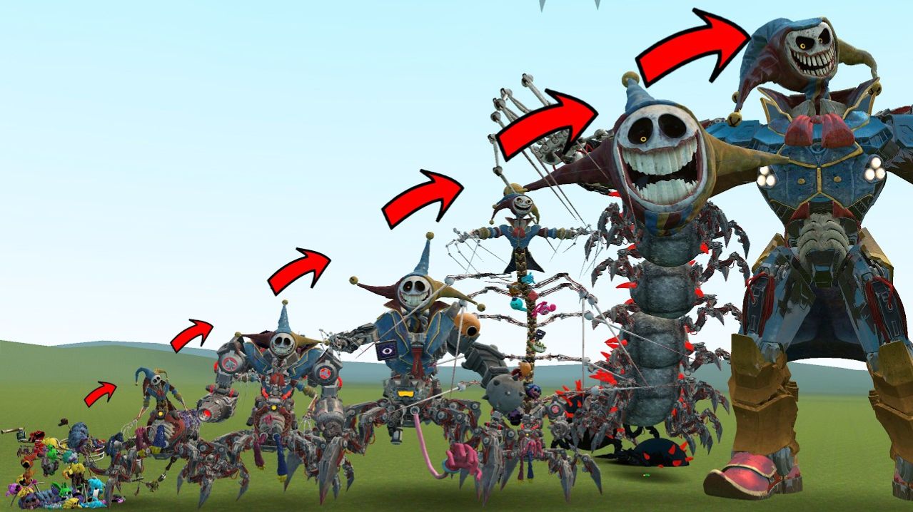 НОВАЯ ЭВОЛЮЦИЯ ПРОТОТИПА МЕХА-ТИТАНА ВСЕ ФАЗЫ POPPY PLAYTIME ГЛАВА 5 В Garry's Mod!