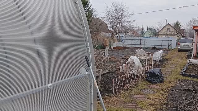 4.04.2026 г.На даче.Открыла розы,почистила клумбы.