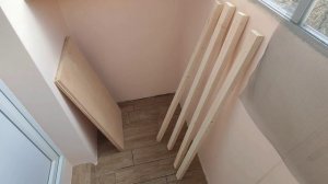 Встроенная тумбочка на балкон