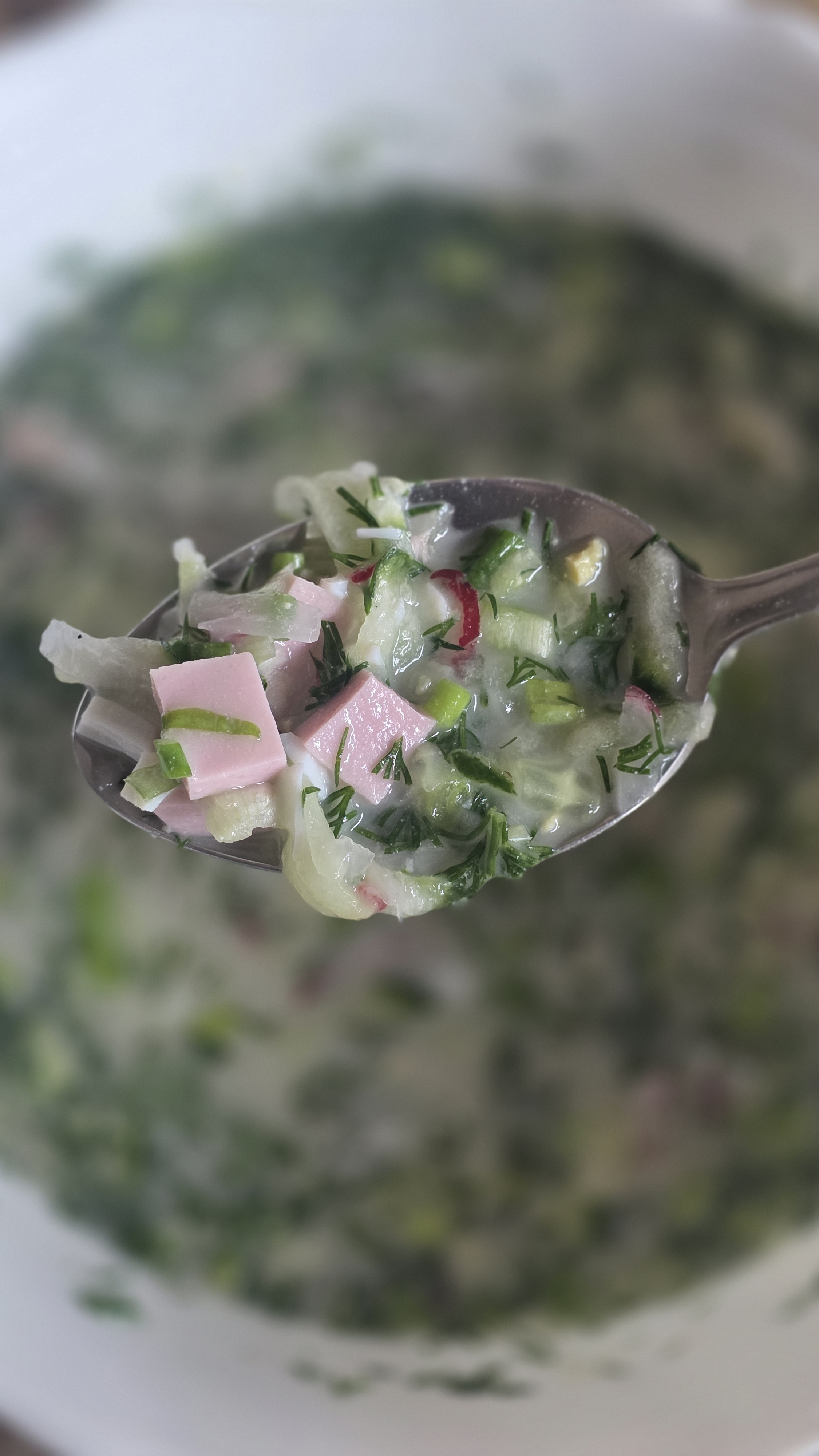 окрошка на квасе