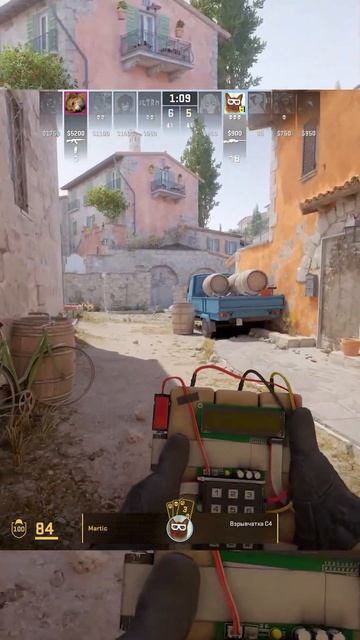 1 против 4  #csgo