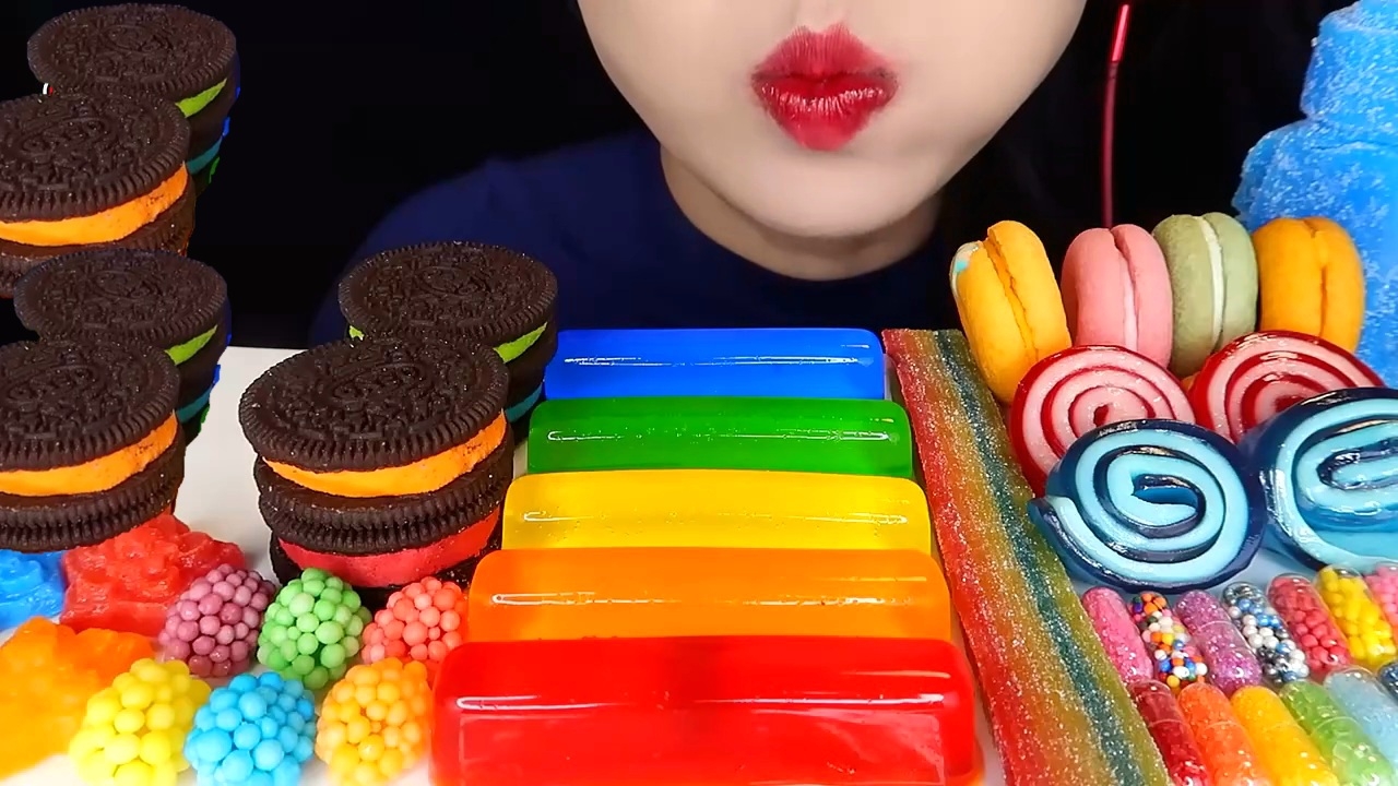 🌈 Радужные десерты 🌈 - СЛАДОСТИ и МАГИЧЕСКИЕ желе АСМР Мукбанг. ASMR еда.