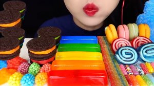 🌈 Радужные десерты 🌈 - СЛАДОСТИ и МАГИЧЕСКИЕ желе АСМР Мукбанг. ASMR еда.