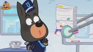 Храбрый шериф Лабрадор, нападение большущей акулы — познавательный мультфильм.