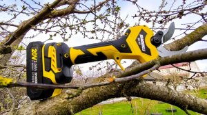 SHIDOKU SH-N1 аккумуляторный садовый секатор может делать срез до 40мм и штанга удлинитель.