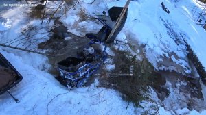 Поехал в лес за чагой. Утопил мототолкач в ручье. Весна не прощает ошибки! 1 серия