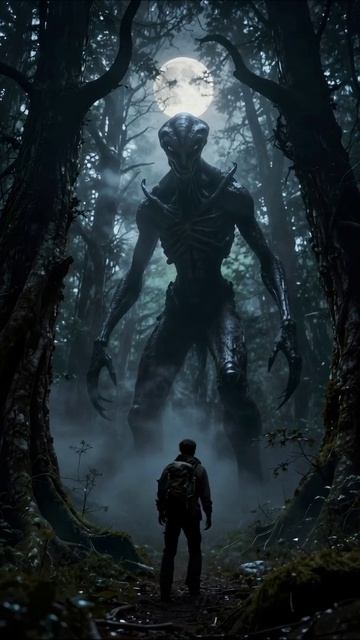 Столкновение с тенью: Встреча в лесу ужасы фантастика приключения