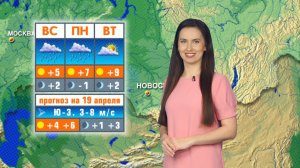 Прогноз погоды на 19 апреля в Новосибирске