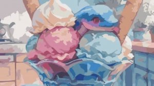 Успокаивающее видео. Раскрашиваем мороженое.