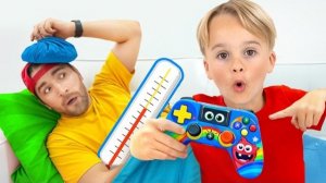 Дети заботятся о дяде и учат его не обманывать