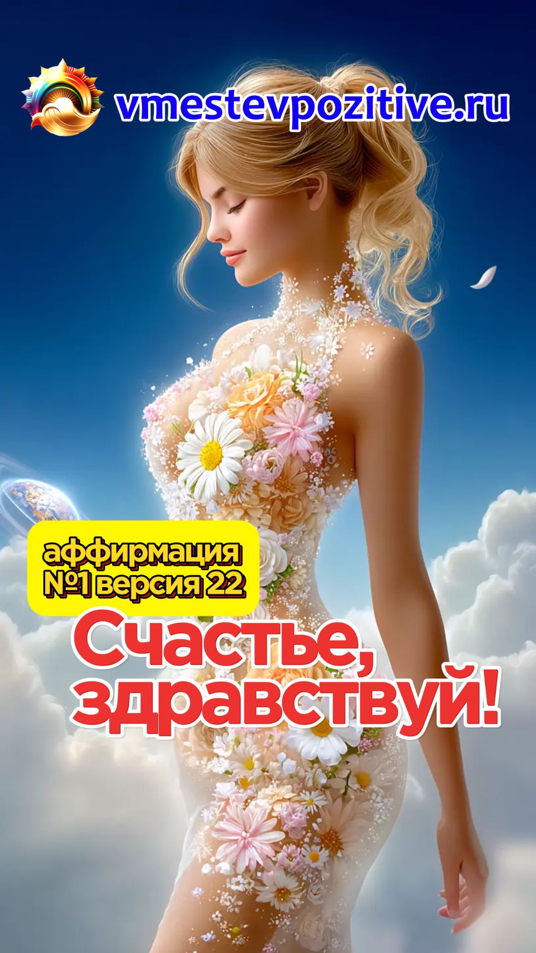 Affirmation. Female. №1. Счастье, здравствуй! (v22)