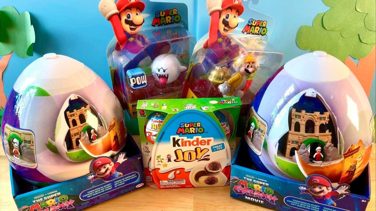распаковываем игрушки из фильма «Галактика Супер Марио»