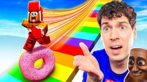 ТУНГ САХУР СМОТРИТ - МОЙ ДРУГ ЧУТЬ НЕ УПАЛ!🤣 ГОНКА НА ПОНЧИКАХ В РОБЛОКС!