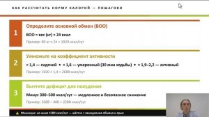 Школа при избыточном весе. Занятие 2. Основы питания