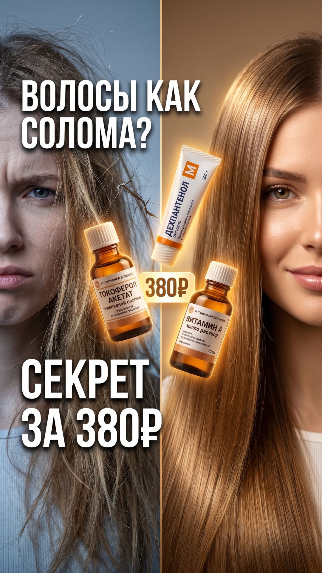 Волосы как солома — а ты всё ещё покупаешь дорогие маски? 😬