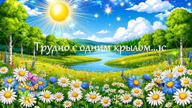 Трудно с одним крылом...1с ВИДЕО ПЕСНЯ В ДУШУ