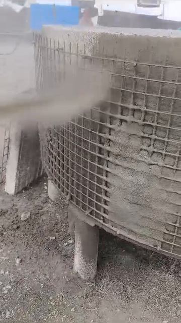 Торкрет устновка Гранд Торкрет. Настройка  для торкретирования по сухому методу на полигоне.