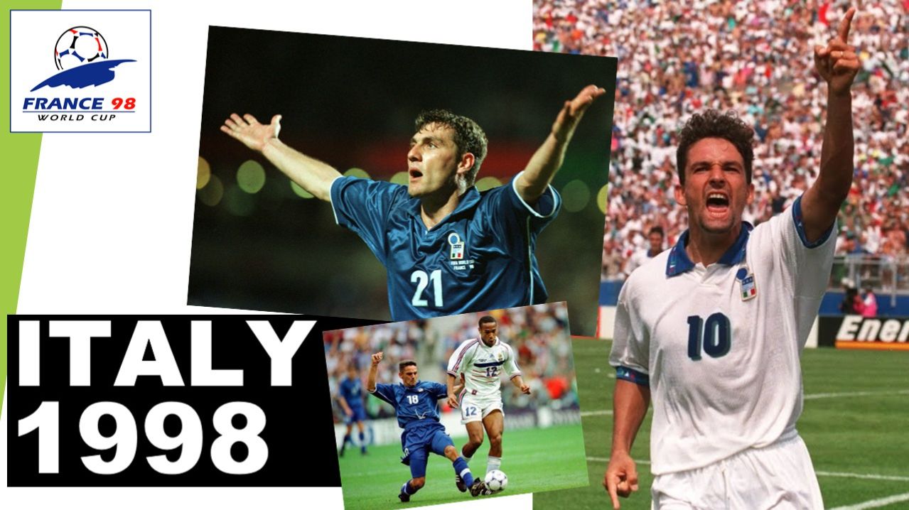 Все голы Италии на Чемпионате Мира 1998 года