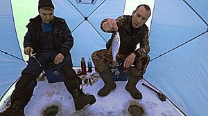 Зимняя рыбалка в Забайкалье. Озеро Шакша.