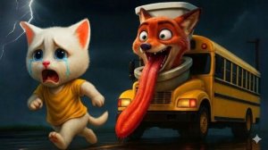😱 Милый котёнок против мутировавшего туалетного автобуса Скибиди 🚽🐱 | Безумная школьная история