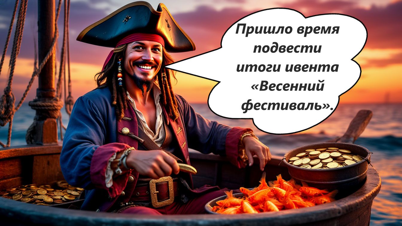 World Of Sea Battle Пришло время подвести итоги ивента «Весенний фестиваль».