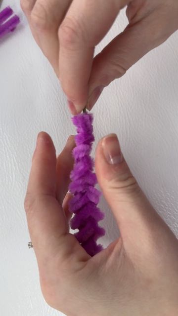 Лаванда из синельной проволоки своими руками #diy #творчество #pinterest #handmade