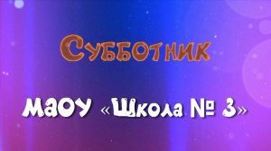 Субботник - 2026. МАОУ «Школа № 3»