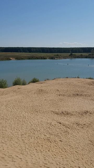 красивое место на песчаном карьере