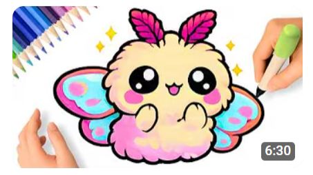 КАК НАРИСОВАТЬ ПРОСТОГО МИЛОГО МОТЫЛЬКА 🦋✨