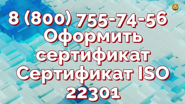 Сертификат ISO 22301 менеджмент непрерывности бизнеса