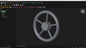 Моделирование маховика в FreeCAD с использованием примитивной геометрии (цилиндр и Тор)