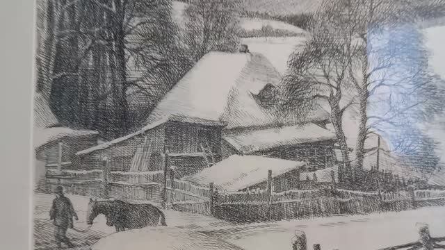 Графика Сергея Юркова на выставке кемеровских художников-юбиляров  