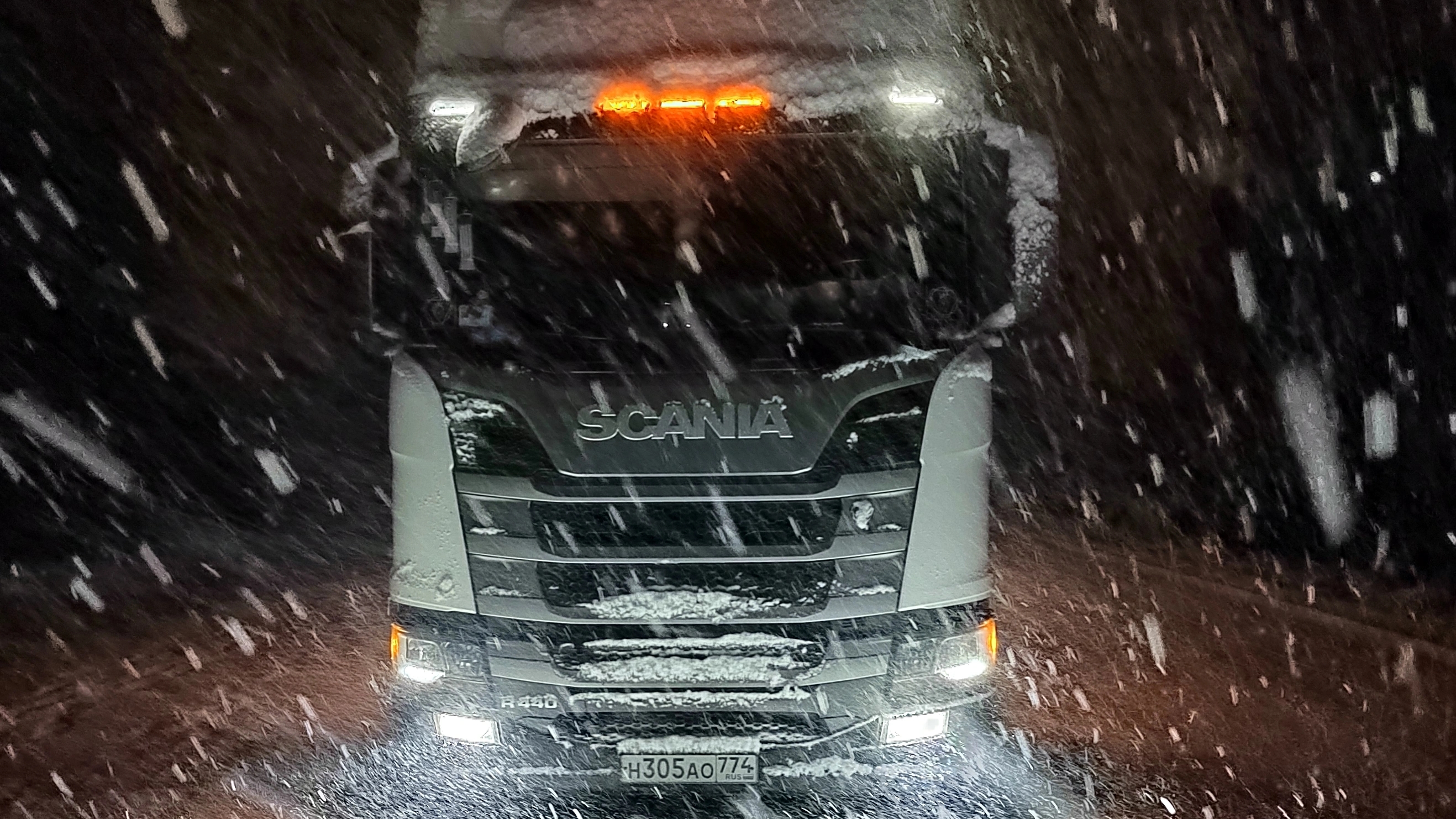 Дальнобой снегопад пробки